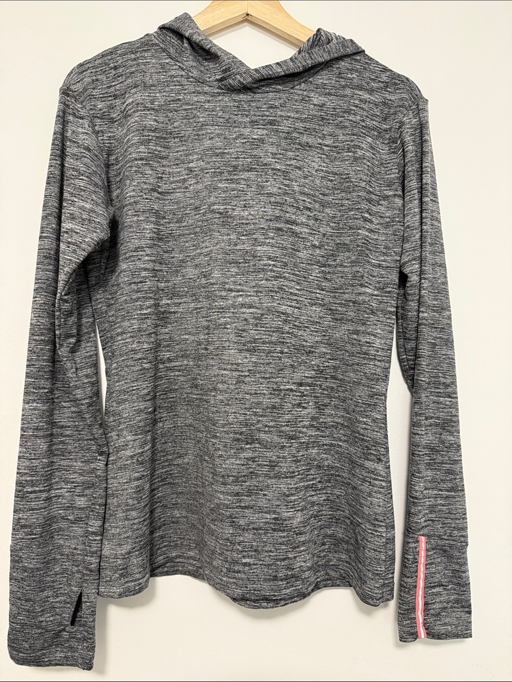 Gray Heather Hooded Long-Sleeve